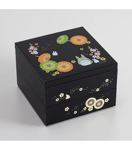 Amazon.co.jp: 輪島塗 重箱 お重 二段重 漆塗り 菊 金 ゴールド お弁当